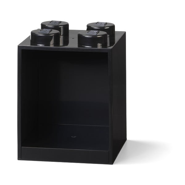 Vaikiška juoda sieninė lentyna LEGO® Brick 4-image-1