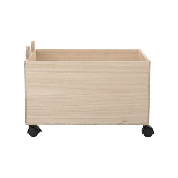 "Bloomingville" saugykla "Beaver" Medinė žaislų saugojimo dėžė ant ratų-image-2