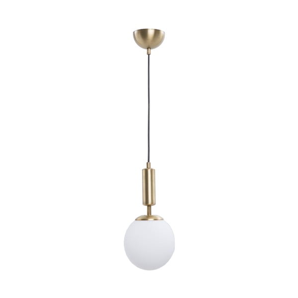Kabantis šviestuvas baltos spalvos/auksinės spalvos ø 15 cm su stiklo gaubtu Monera – Squid Lighting