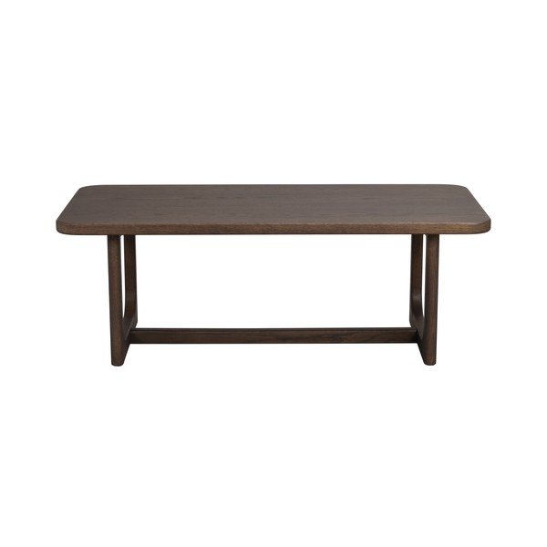 Tamsios natūralios spalvos kavos staliukas su ąžuolo dekoro stalviršiu 50x103 cm Driscoll – Rowico-image-4