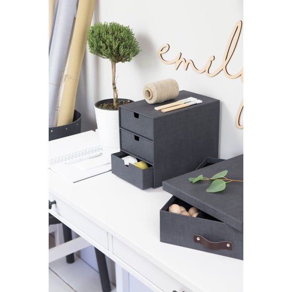Iš kartono biuro organizatorius į stalčių Ingrid Canvas Paper Laminate – Bigso-image-1