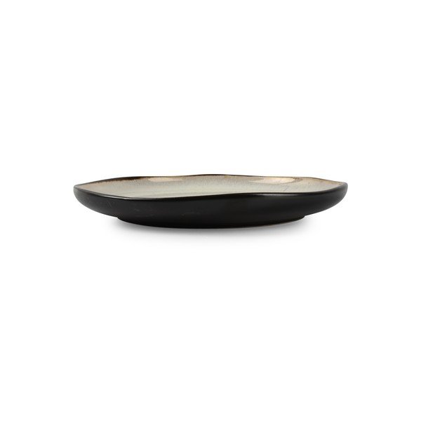 Juodos spalvos/smėlio spalvos desertinė iš akmens masės lėkštė ø 21,5 cm Lunar – Salt&Pepper-image-3