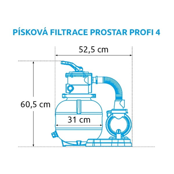 Smėlio filtras ProStar Profi 6 m3/h – Marimex-image-1