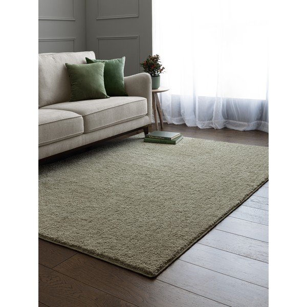 Skalbiamas žalios spalvos kilimas 120x170 cm Super Snug – Asiatic Carpets-image-1