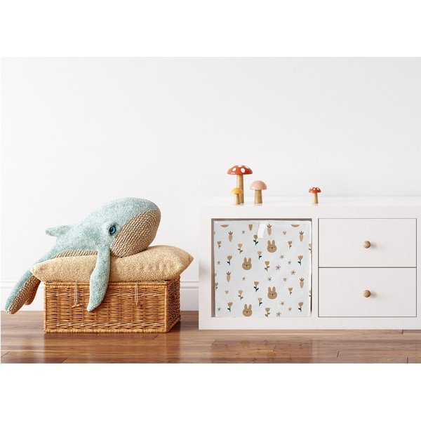 Iš tekstilės vaikiškas organizatorius baltos spalvos 32x32x32 cm Sweet Bunnies – Butter Kings-image-2