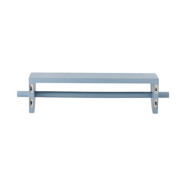 Mėlynos spalvos iš paulovnijos masyvo vaikiška sieninė lentyna 60 cm Mingus – Bloomingville Mini-image-4