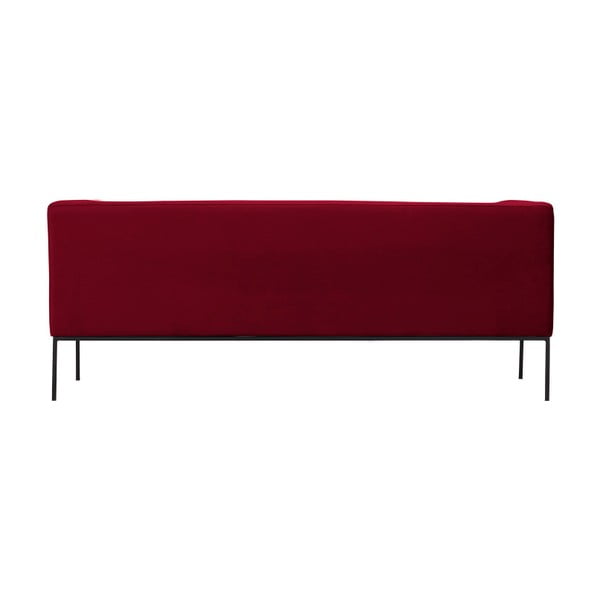 Raudona aksominė sofa Windsor & Co Sofas Neptune, 195 cm-image-4