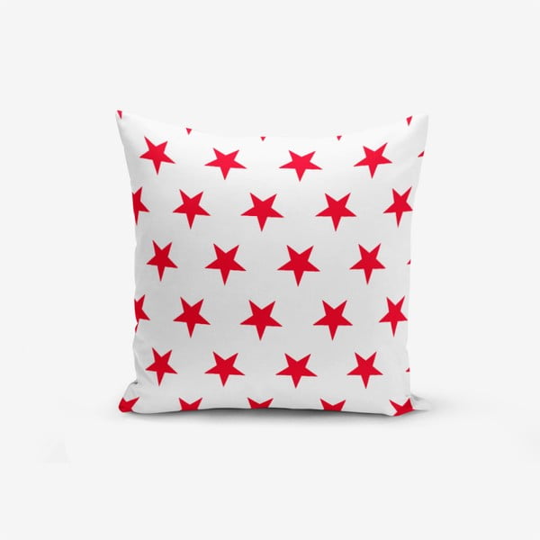 Minimalistiniai pagalvių užvalkalai "Red Star Modern", 45 x 45 cm