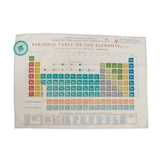 Staltiesė su periodine elementų lentele Rex London Periodic Table, 50 x 70 cm