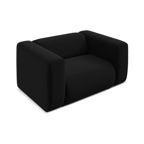 Juodos spalvos iš velveto krėslas Ekahi – Makamii-image-4