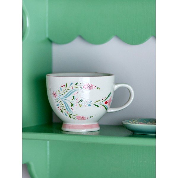 Baltos spalvos iš keramikos puodeliai 4 vnt. 400 ml Rosalynde – Bloomingville-image-1
