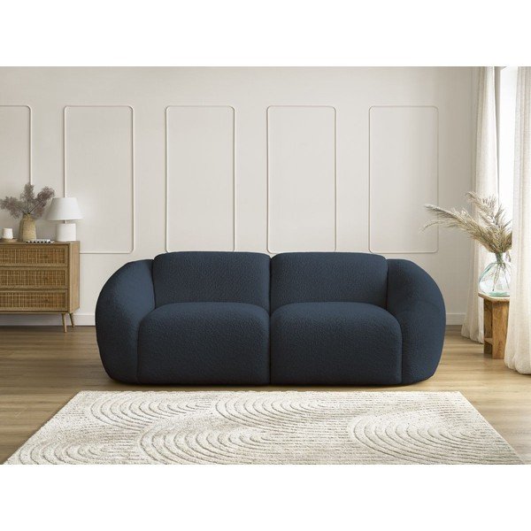 Iš boucle sofa tamsiai mėlynos spalvos 230 cm Tina – Bobochic Paris-image-3