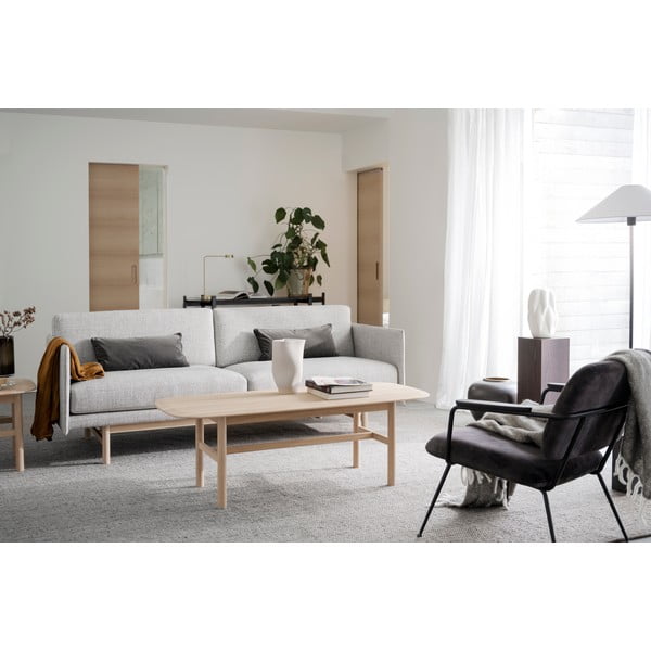 Šviesiai pilkas vilnonis kilimas 340x240 cm Auckland - Rowico-image-4