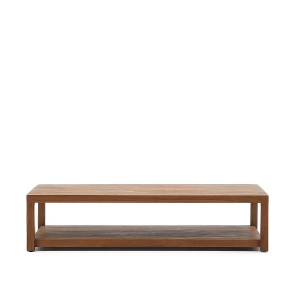 Iš tikmedžio masyvo kavos staliukas natūralios spalvos 70x150 cm Sashi – Kave Home-image-2
