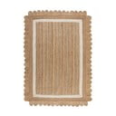 Rankų darbo natūralios spalvos/dramblio kaulo spalvos iš džiuto kilimas 120x170 cm Grace White – Flair Rugs