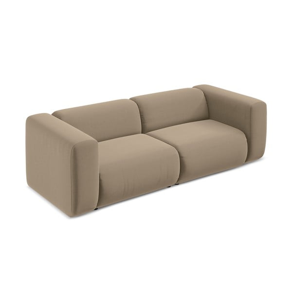 Smėlio spalvos iš velveto sofa 228 cm Ekahi – Makamii-image-4