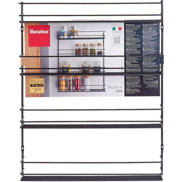 Sieninis iš nerūdijančio plieno prieskonių indų organizatorius – Metaltex-image-3