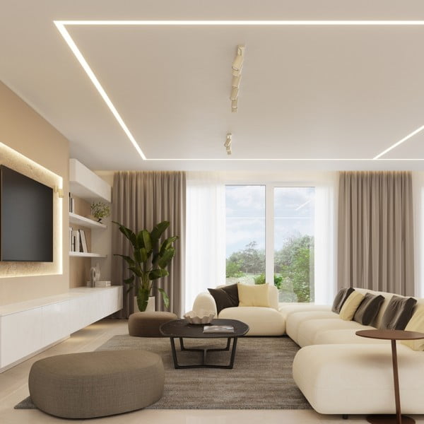 Kreminės spalvos taškinis šviestuvas 6x30 cm Etna – Sollux-image-4