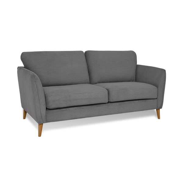 Iš kordinio velveto sofa tamsiai pilkos spalvos 170 cm Paris – Scandic-image-2