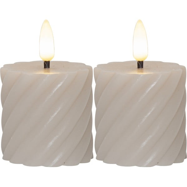 LED žvakės 2 vnt. (aukštis 7,5 cm) Flamme Swirl – Star Trading