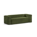 Tamsiai žalia aksominė sofa Kave Home Blok