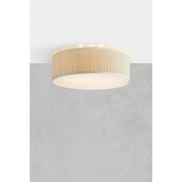 Smėlio spalvos iš metalo lubinis šviestuvas ø 57 cm su tekstiliniu gaubtu Lux – Markslöjd-image-1
