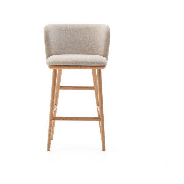 Baro taburetė smėlio spalvos (sėdynės aukštis 65 cm) Ciselia – Kave Home-image-3