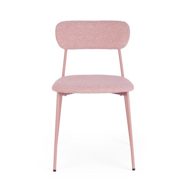Rožinės spalvos iš audinio valgomojo kėdė Inka – Yes Everyday-image-2