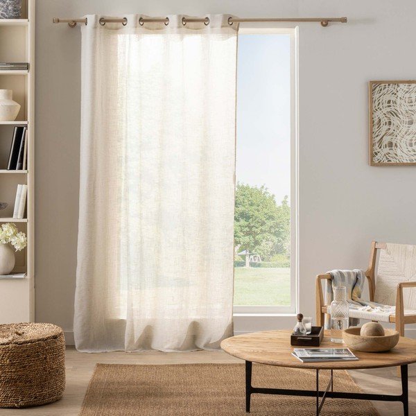 Kreminės spalvos užuolaida 140x240 cm Yoko – douceur d'intérieur-image-1