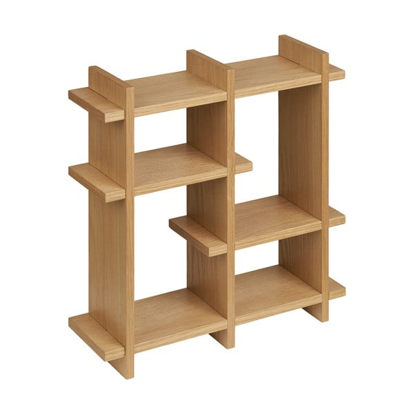 Natūralios spalvos kelių aukštų sieninė lentyna iš ąžuolo 40 cm Olsberg – House Nordic-image-3