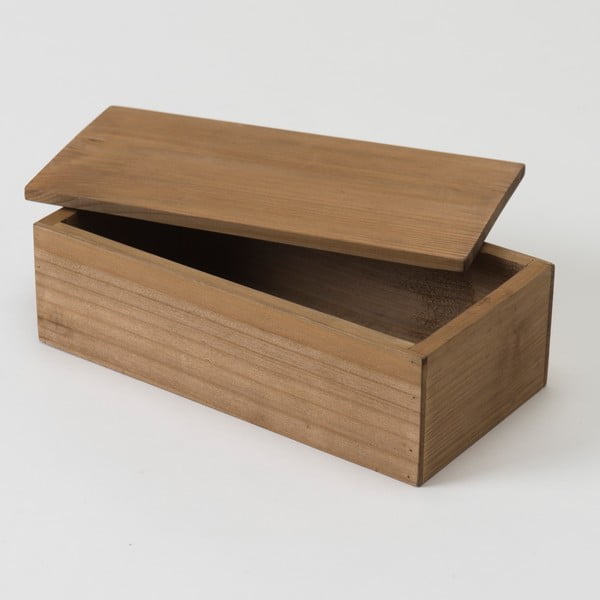 Sandėliavimo dėžė, pagaminta iš eglės medienos Kompaktorius Vintage, plotis 23,5 cm