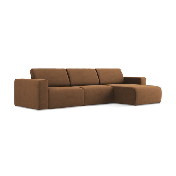 Rudos spalvos modulinė kampinė sofa (su dešiniuoju kampu) Kalea – Makamii-image-2