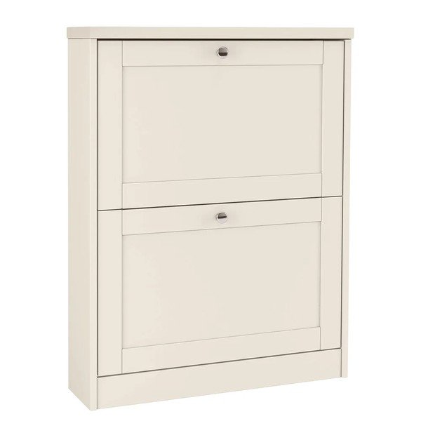 Smėlio spalvos matinis atlenkiama spintelė batams 70x90x19 cm Heide – Støraa-image-4