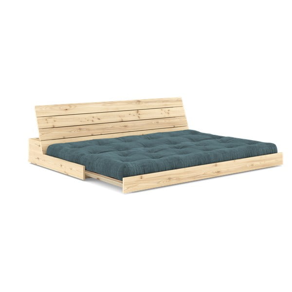 Sulankstoma sofa iš kordinio velveto mėlynos spalvos 196 cm Base – Karup Design-image-4