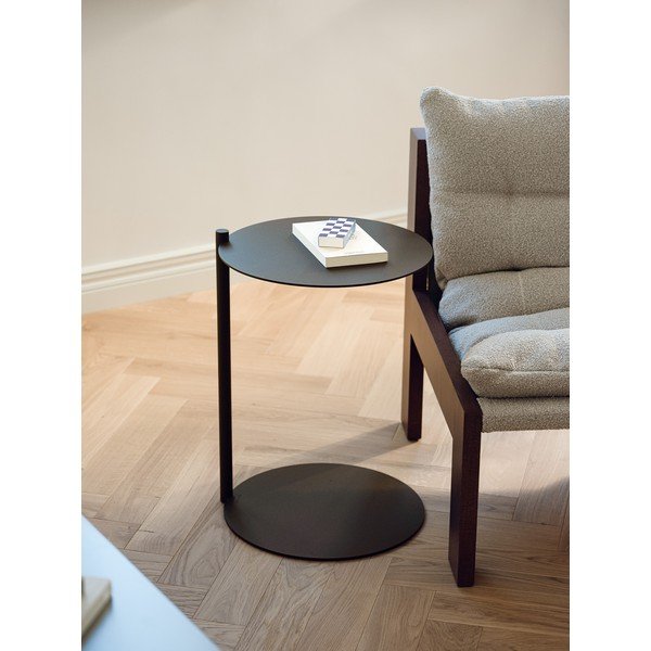 Iš plieno apvalios formos šoninis stalas ø 40 cm Ande – noo.ma-image-1