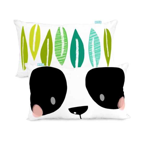 Medvilninis dvipusis pagalvės užvalkalas Moshi Moshi Panda Garden, 50 x 30 cm-image-3