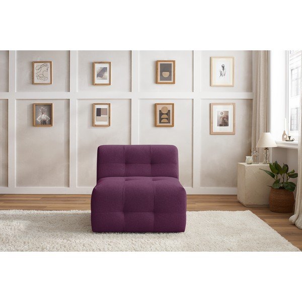 Tamsiai violetinės spalvos sofos modulis Kleber - Bobochic Paris-image-1