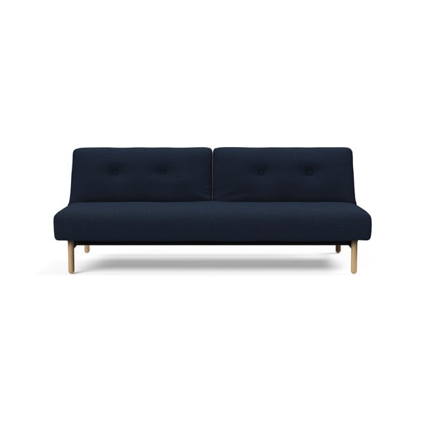 Tamsiai mėlyna sofa-lova Innovation Ample Mixed Dance Blue, 115 x 210 cm