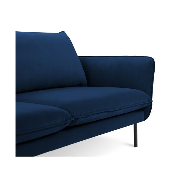 Mėlyna aksominė sofa 230 cm Vienna - Cosmopolitan Design-image-3