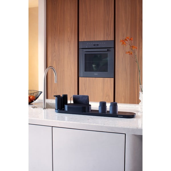 Iš plastiko stovas skalbimo reikmenims pilkos spalvos SinkStyle – Brabantia-image-1