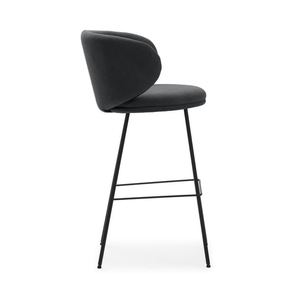 Baro taburėtės tamsiai pilkos spalvos 2 vnt. (sėdynės aukštis 65 cm) Rush – Marckeric-image-3