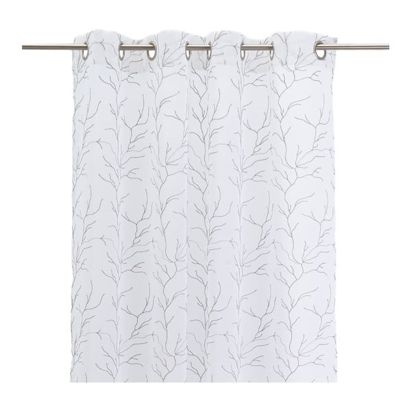 Baltos spalvos/pilkos spalvos permatoma užuolaida 140x260 cm Coral – Casa Selección