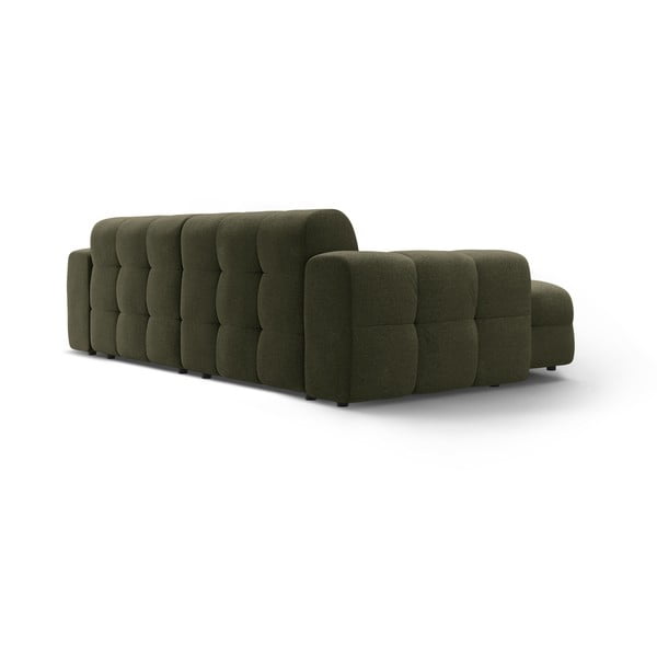 Žalios spalvos kampinė sofa (su kairiuoju kampu/su gultu) Kendal – Micadoni -image-4