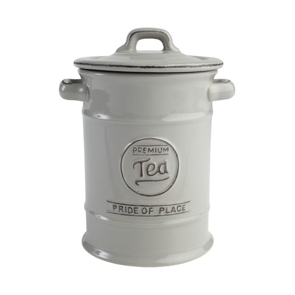 "T&G Woodware Pride of Place" pilka keraminė arbatos dėžutė