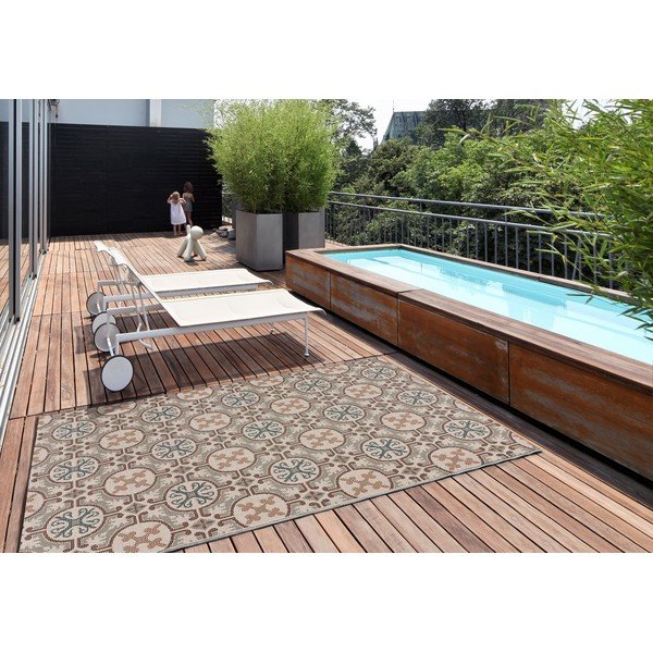 Smėlio spalvos lauko kilimas Universal Lucah, 77 x 150 cm-image-1