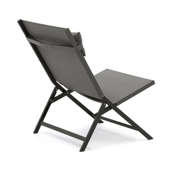 Metalinis sodo krėslas pilkos spalvos Canutells – Kave Home-image-3