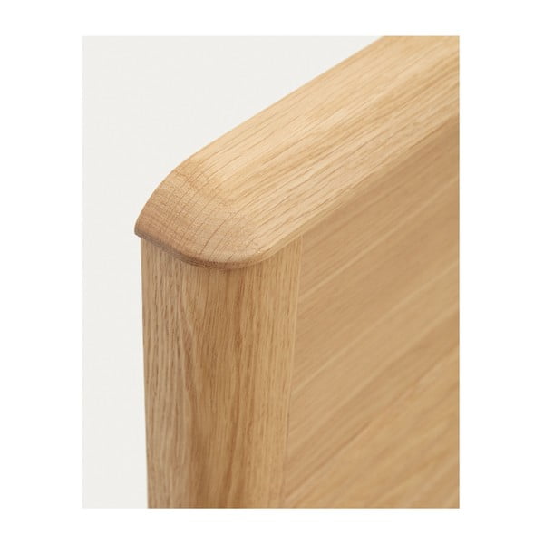 Dvigulė lova natūralios spalvos su lovos grotelėmis iš ąžuolo masyvo 160x200 cm Lenon – Kave Home-image-4