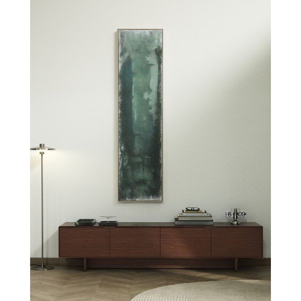Tamsiai rudos spalvos TV spintelė iš riešutmedžio 200x46x40 cm Norlen – Kave Home-image-1
