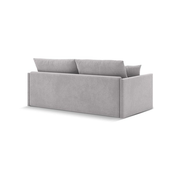 Šviesiai pilkos spalvos sulankstoma sofa iš velveto 209 cm Shannon – Cosmopolitan Design-image-4