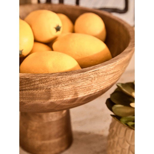 Natūralios spalvos iš medienos dubuo ø 27 cm Kara – Premier Housewares-image-1